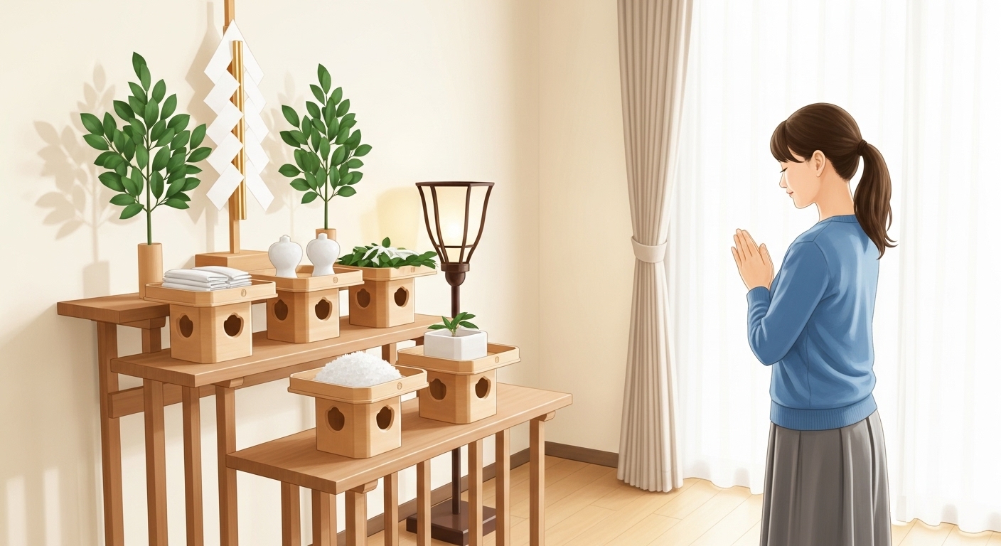 【知らないと罰当たり？】神棚の前でしてはいけないNG行動5選！運気を下げないための作法とは