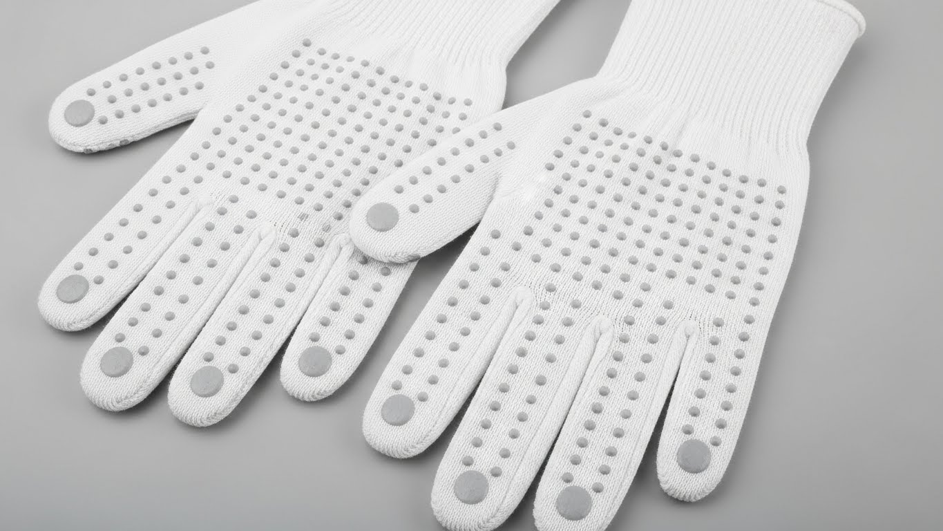 滑り止め付白手袋