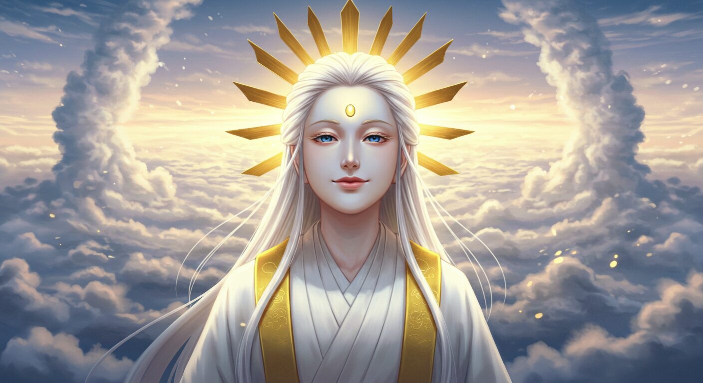 太陽神・天照大神のイメージイラスト