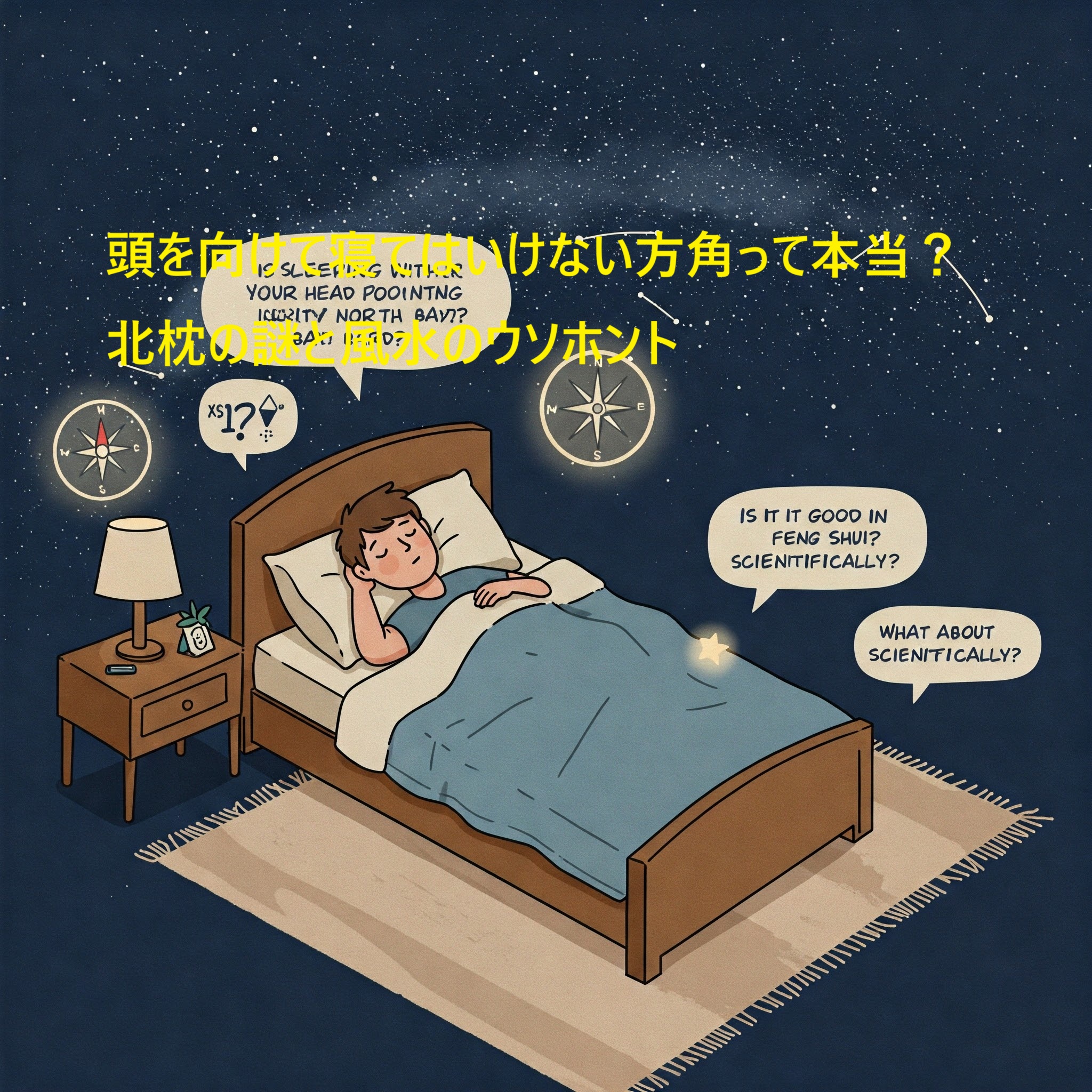 頭を向けて寝てはいけない方角,