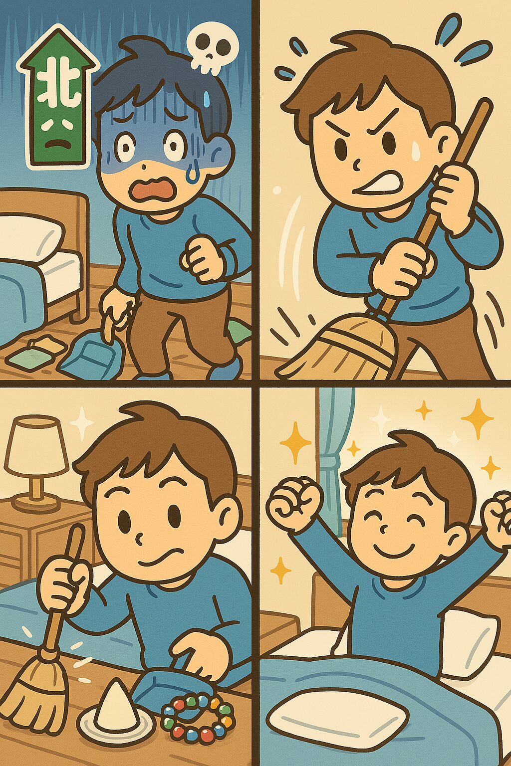 頭を向けて寝てはいけない方角