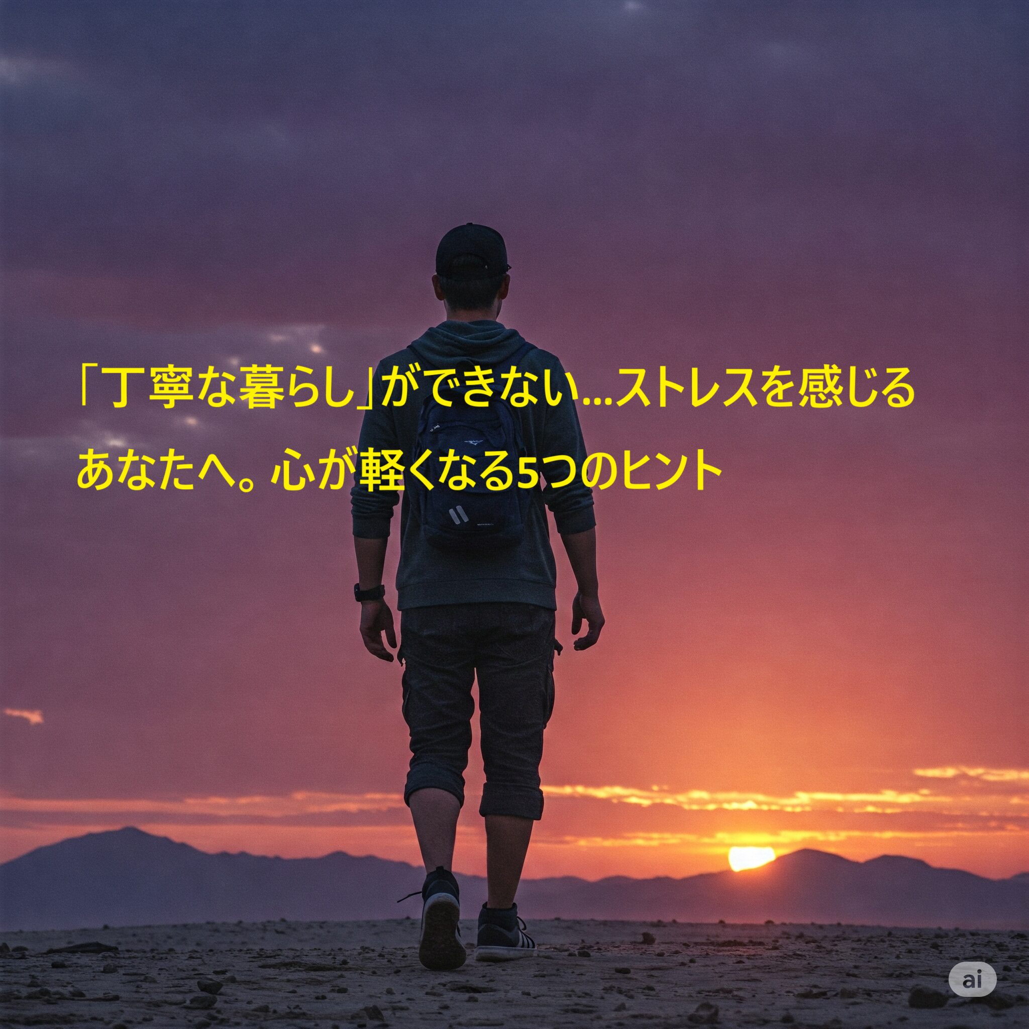 丁寧な暮らし できない ストレス 感じる