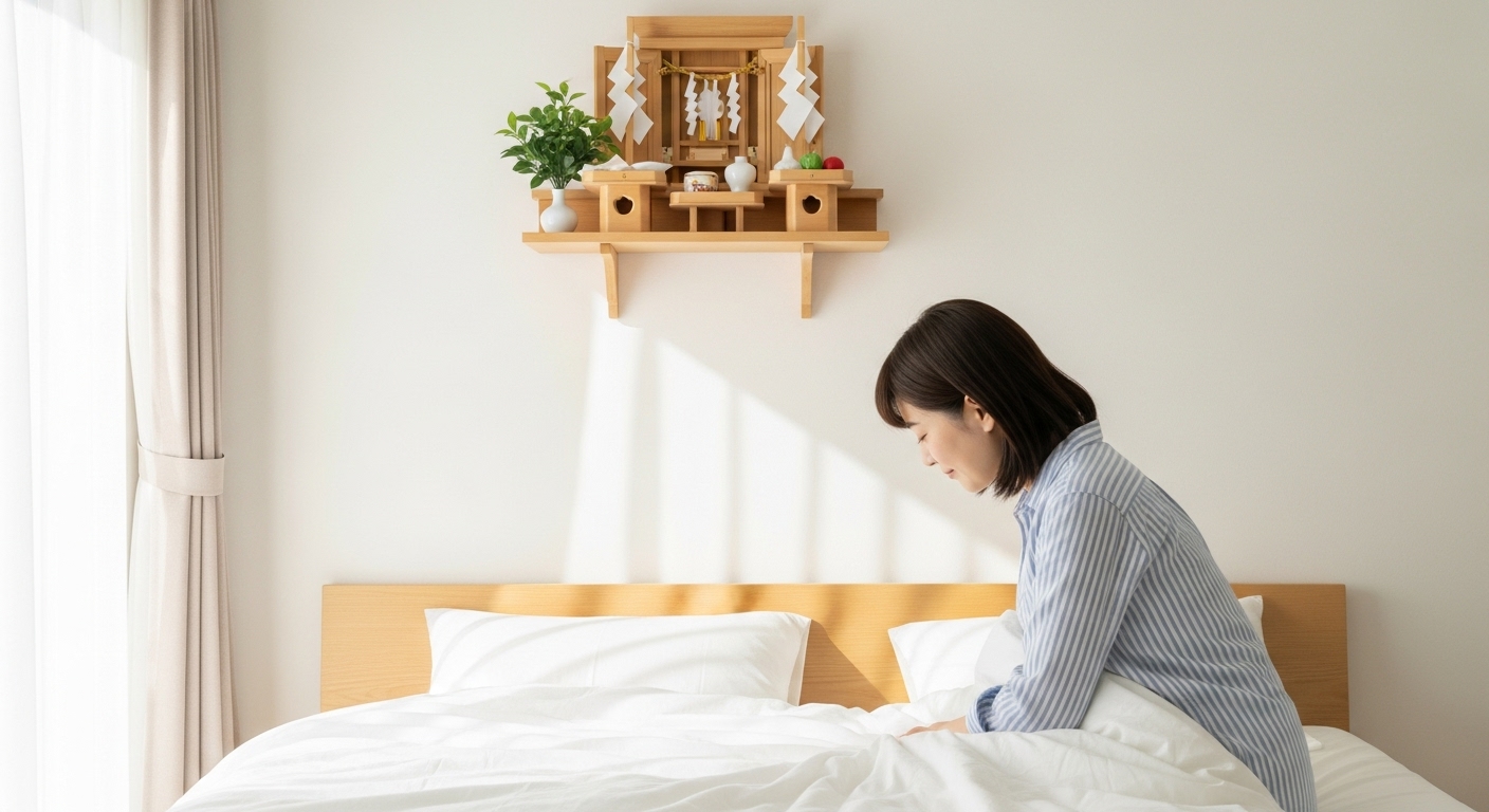 神棚を寝室に置くのはNG？実は大丈夫！運気を下げない設置場所と5つの注意点