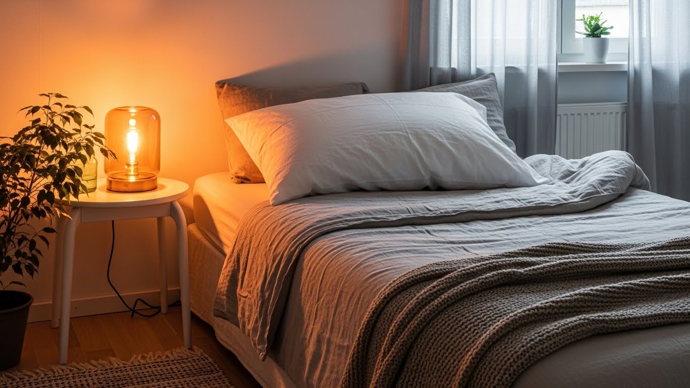 安眠できる寝室の風景