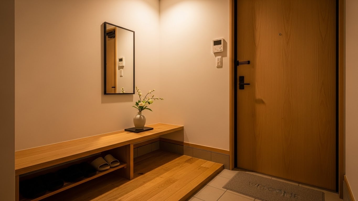 リセットされた清々しい玄関の風景