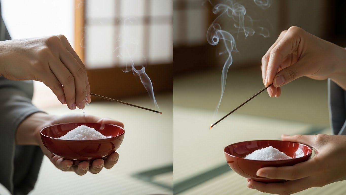 場を清める伝統的な習慣