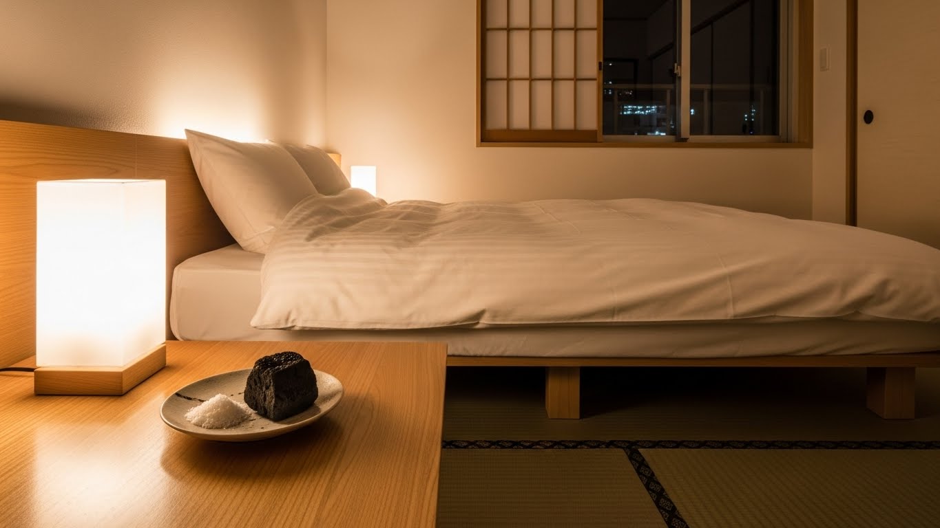 静寂に包まれた安心できる寝室のイメージ