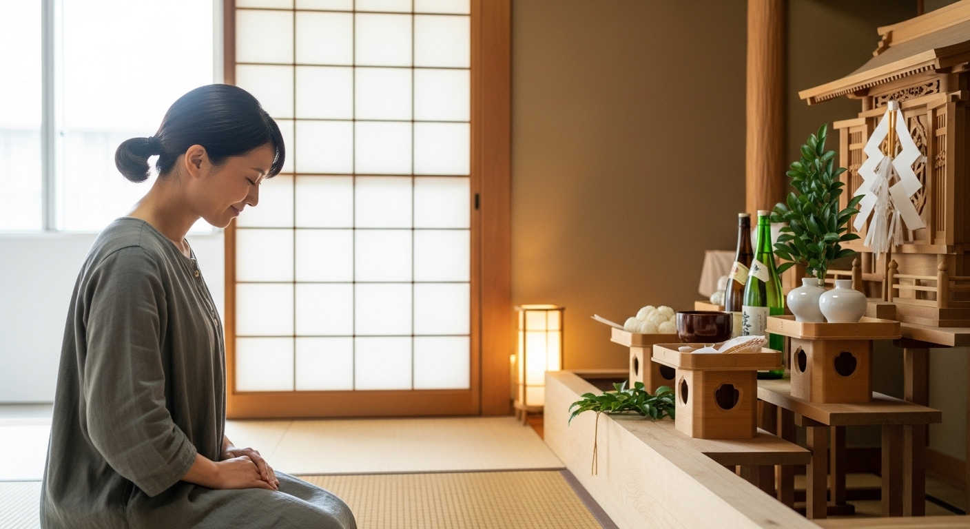 神棚に感謝を伝える習慣