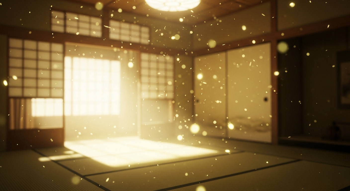 静寂と光のイメージ