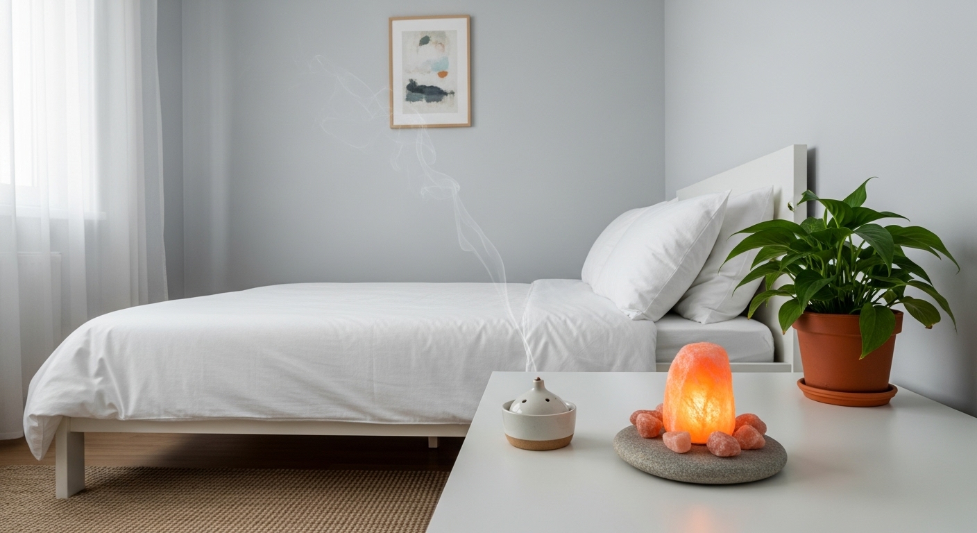 整えられた清潔な寝室の風景